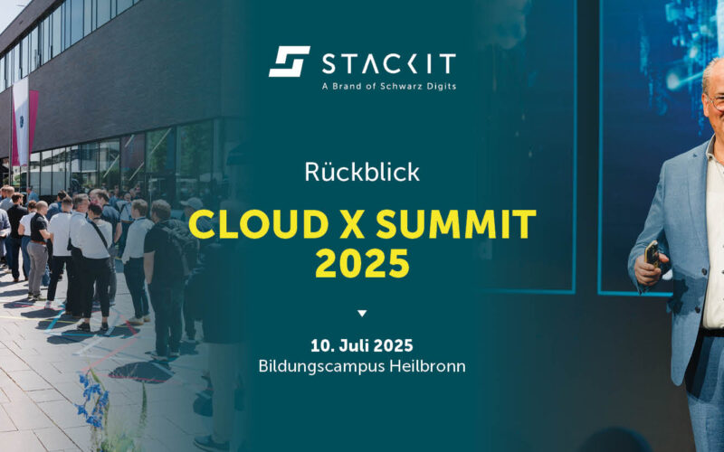 Bernie Wagner auf der Bühne, links Eindrücke von der Cloud X
